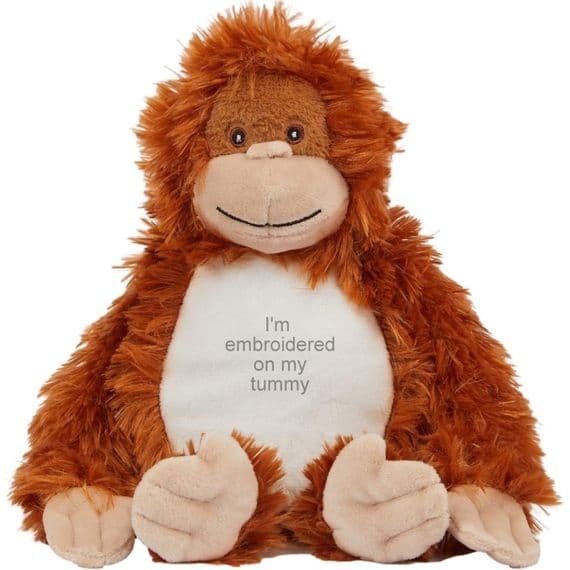Personalised Orangutan - Personalised Teddy -  Personalised Bears