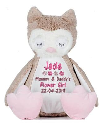 Personalised Owl Wedding Teddy