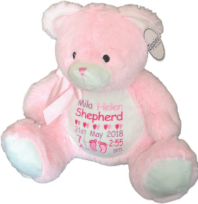 Personalised Pink Bear - Baby Design