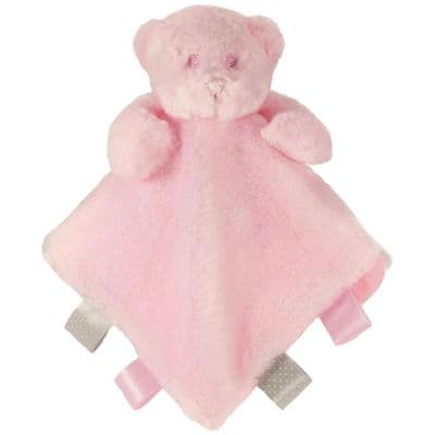 Personalised Pink Comfort Blanket with Tags