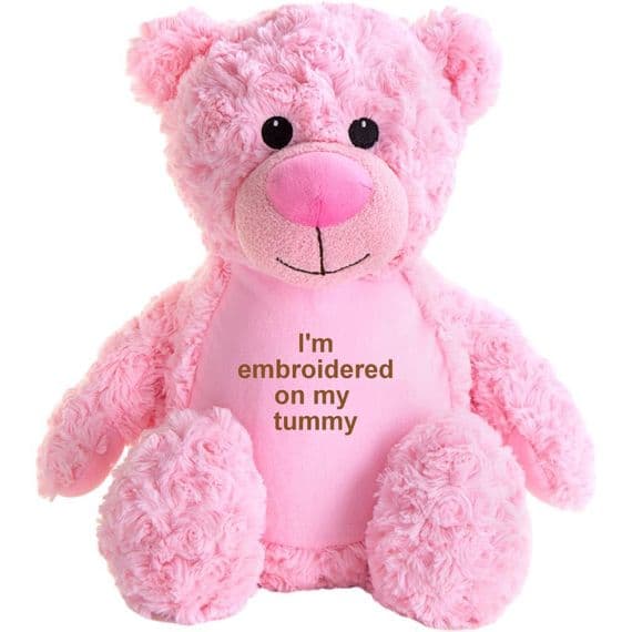 Personalised Pink Tummi Bear - Personalised Tummi Bears - Personalised Teddy Bears