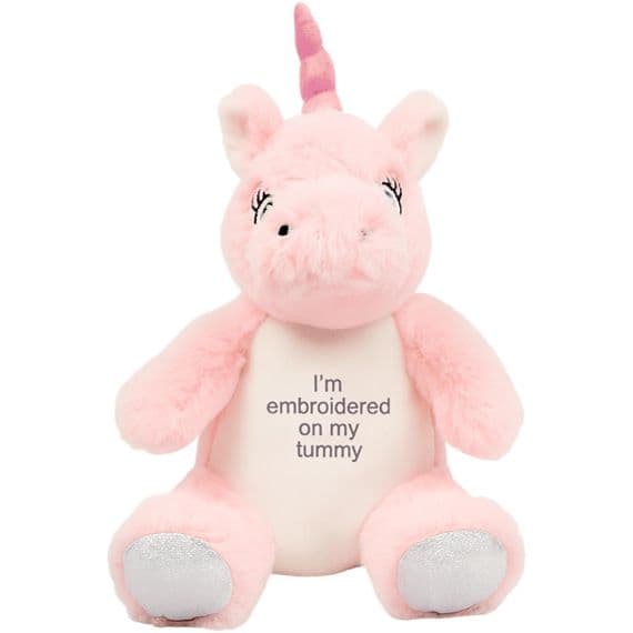 Personalised Pink Unicorn Teddy - Unicorn Teddy Soft Toy| Personalised Bears