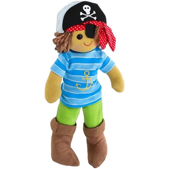 Personalised Pirate Rag Doll - Custom Soft Body Rag Doll | Personalisedbears
