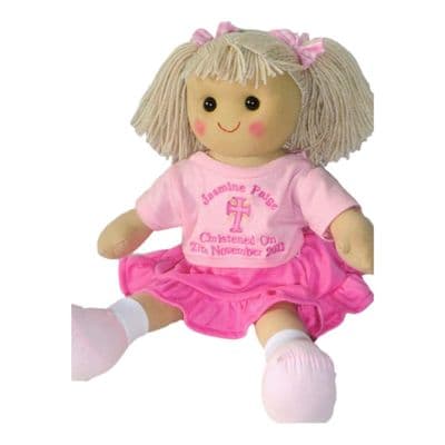 Personalised Rag Doll - Caroline - Christening, Baptism, First Holy Communion