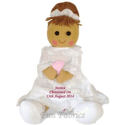 Personalised Rag Doll Christening, Baptism, First Holy Communion - Cara