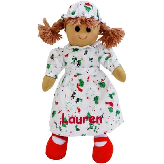 Personalised Rag Doll - Custom Christmas Dolly | Personalised Bears