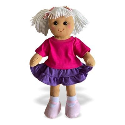 Personalised Rag Doll - Jessica - Birthday, Christening, Flower Girl Gift