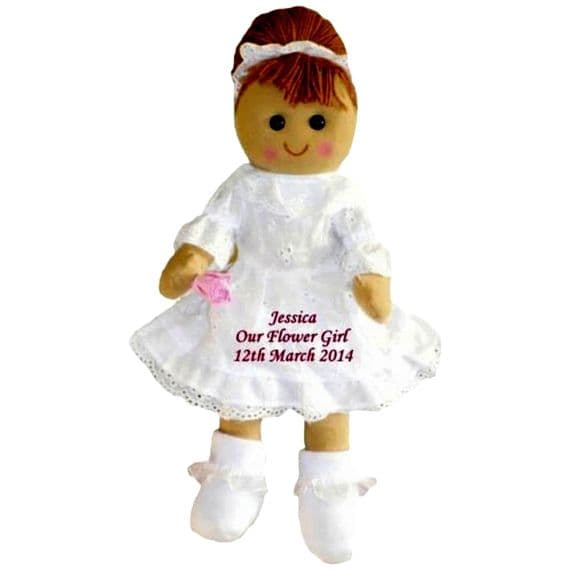 Personalised Rag Doll - Flower Girl Doll - Bridesmaid Doll | Personalisedbears