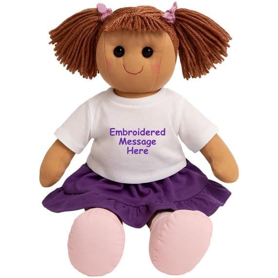 Personalised Rag Doll - Custom Handmade Soft Dolly Gift | Personalised Bears