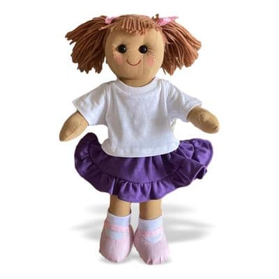 Personalised Rag Doll - Lauren - Birthday, Christening, Flower Girl Gift