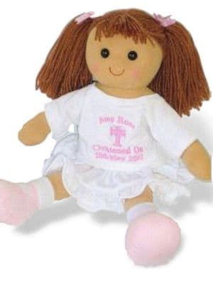 Personalised Rag Doll - Lois - Christening, Baptism, Holy Communion