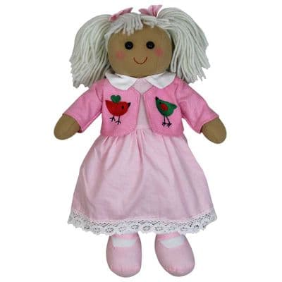 Personalised Rag Doll - Sandra - Birthday, Christening, Flower Girl Doll