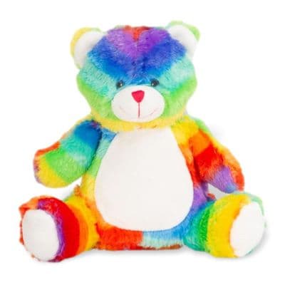Personalised Rainbow Teddy Bear - Medium