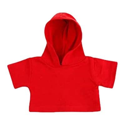 Personalised Red Teddy Bear Clothes Hooded Top