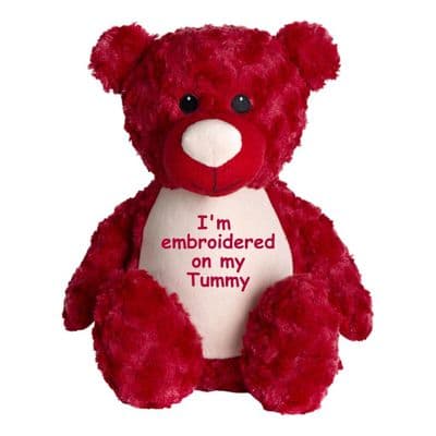 Personalised Red Teddy - TummiBear