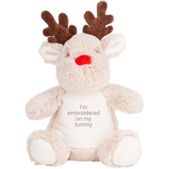 Personalised Reindeer Teddy - Personalised Reindeer Soft Toy | Personalised Bears