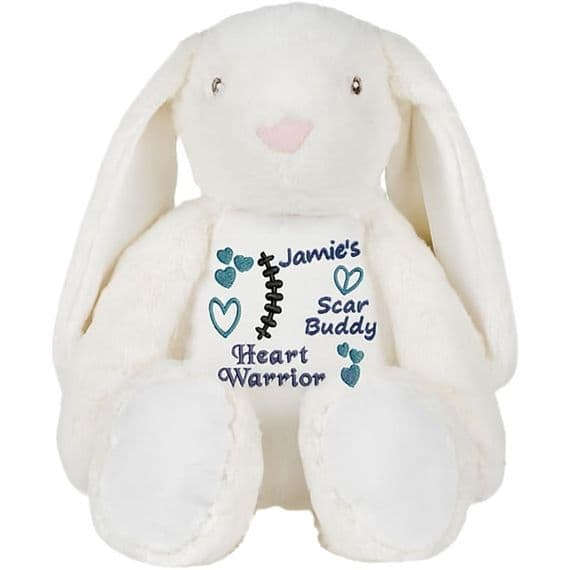 Personalised Scar Buddy Rabbit - CHD Bears  | Personalised Bears