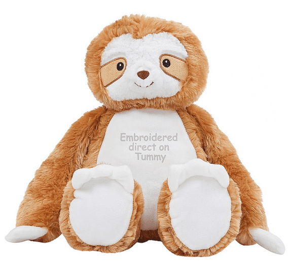Personalised Sloth Teddy - Custom Handmade Bear | Personalised Bears