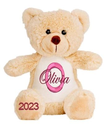 Personalised Teddy Bear - Printed Tummy & Feet