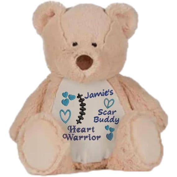 Personalised Scar Buddy Teddy - CHD Bears  | Personalised Bears