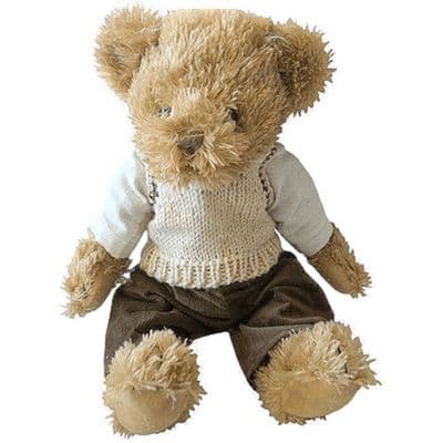 Personalised Traditional Jointed Boy Bear