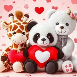Personalised Valentine Teddy Bears