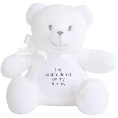 Personalised White Teddy Bear - Medium