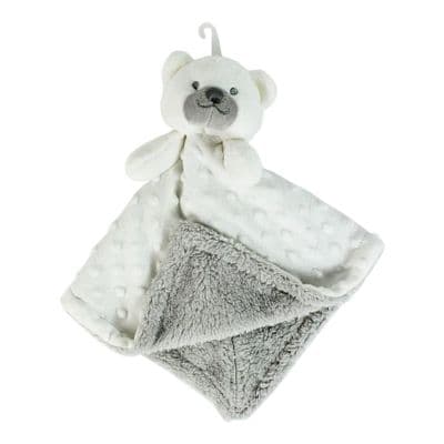 Personalised White Teddy Comforter