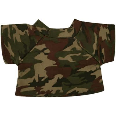 Teddy Bear Clothes Army Camo Top