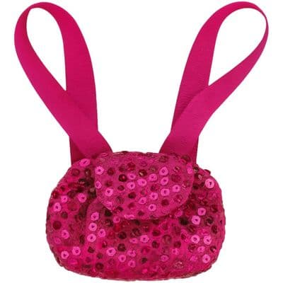 Teddy Bear Clothes Pink Sequin Bag