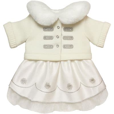 Teddy Bear Clothes White Skirt & Top Outfit