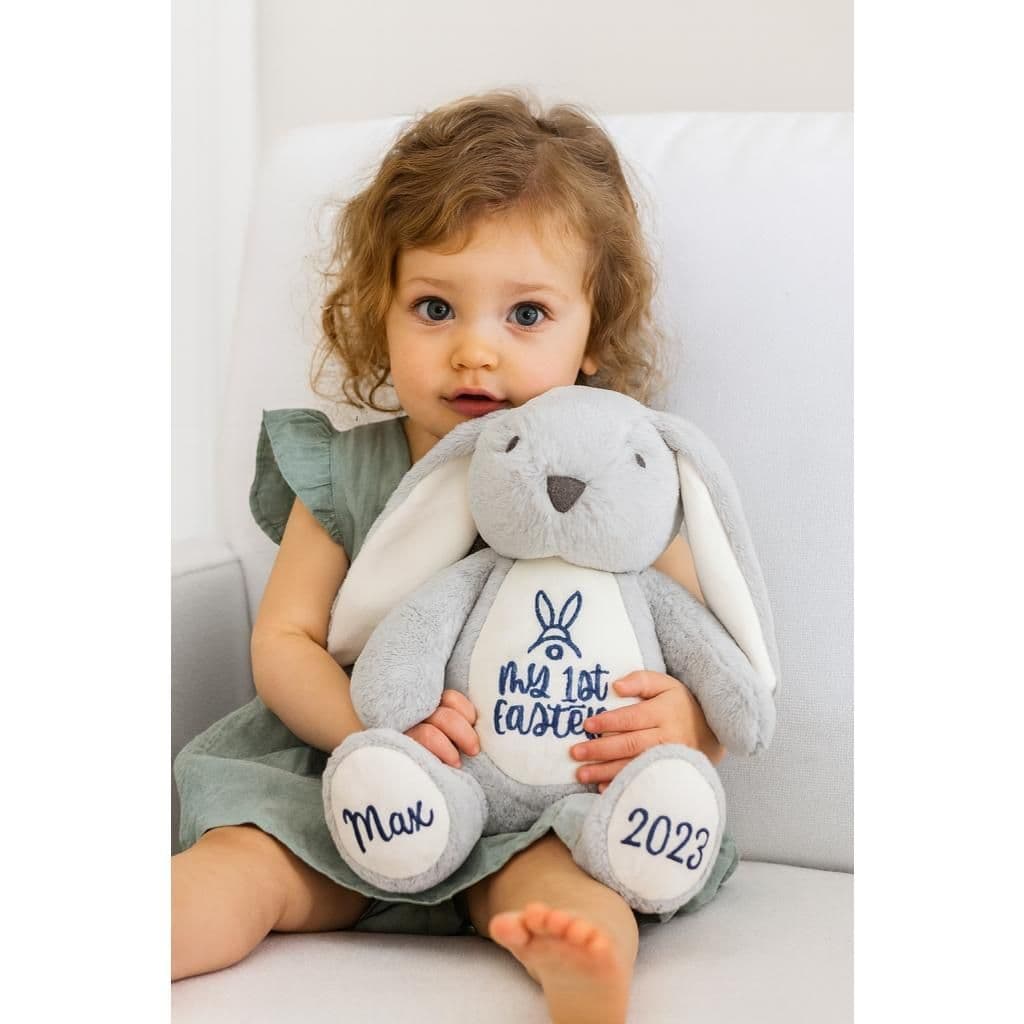 Personalised My 1st Easter Bunny Rabbit with printed feet