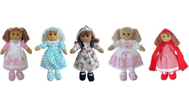 Handmade personalised rag dolls for all occasions and celebrations