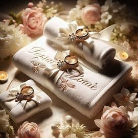 Personalised luxury wedding towels Personalised luxury towels, wedding towels, honeymoon towels, beach towels