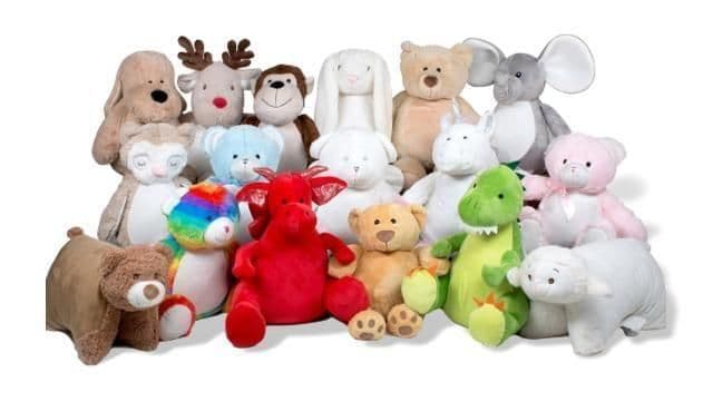 Personalised Zippie Bears Mumbles Zippie personalised teddy bears with zip access and custom embroidered names on their tummy.