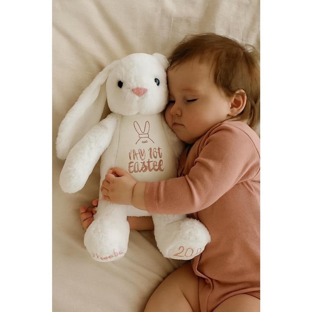 Personalised White Bunny Rabbit Personalised White Bunny Rabbit with custom message.