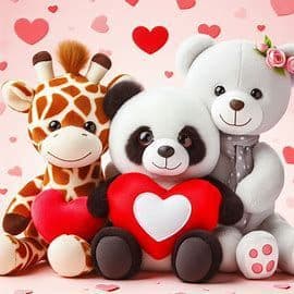 Personalised Valentine teddy Bears