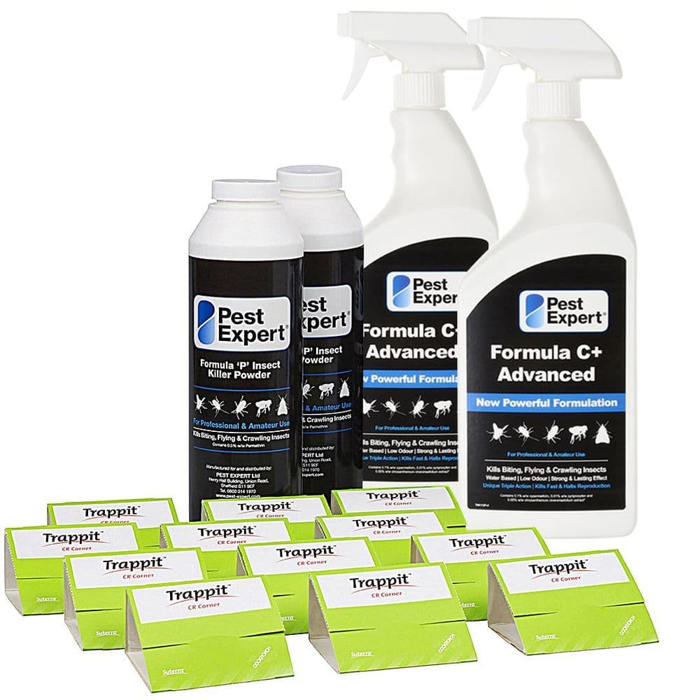 Cockroach Killer Kit for 2 Rooms/Large Kitchen. Pest-Expert.com