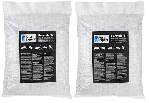 Pest Expert Formula B Rat Killer Poison 20kg (2 x 10kg) - PROFESSIONAL USE ONLY