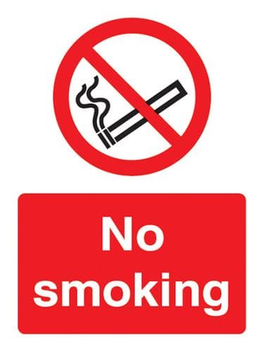 13003E No smoking Rigid Plastic (200x150mm) Safety Sign
