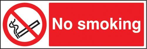 13003G No smoking Rigid Plastic (300x100mm) Safety Sign