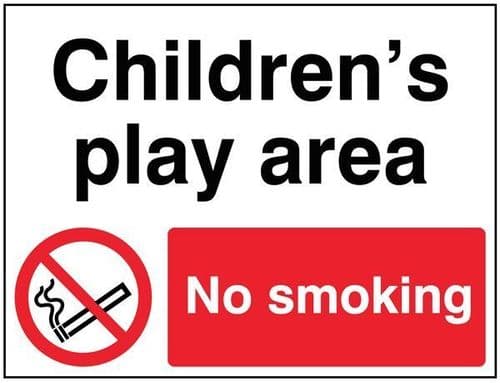 15468K Childrens play area No smoking Safety Sign