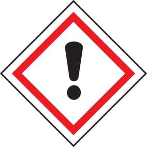 24548U Irritant GHS label Self Adhesive Vinyl (100x100mm) Safety Sign