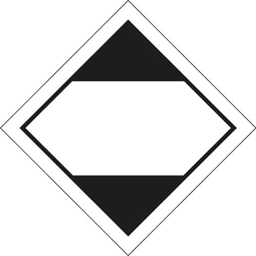 24557U LQ diamond (ADR 2011) Self Adhesive Vinyl (100x100mm) Safety Sign