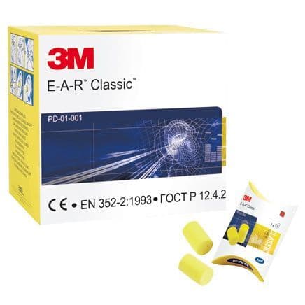 3M EAR Classic Ear Plugs PP01002 - 250 Pairs