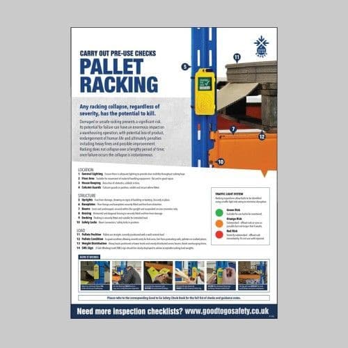 51362 - Pallet Racking Inspection Checklist Poster A2