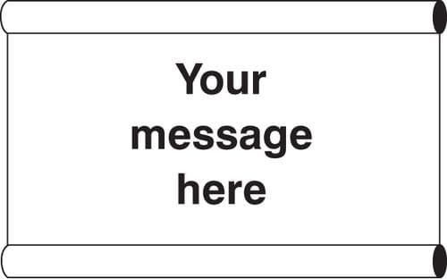 55099 Design Your Own Banner c/w loops 1270x610mm (1270x610mm) Safety Sign