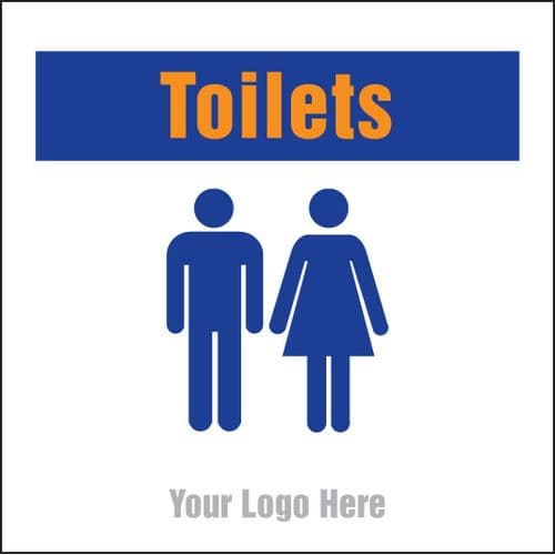 55709 Toilets, site saver sign 400x400mm (400x400mm) Safety Sign