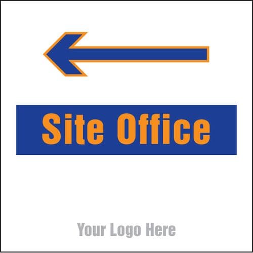 55732 Site office, arrow left site saver sign 400x400mm (400x400mm) Safety Sign