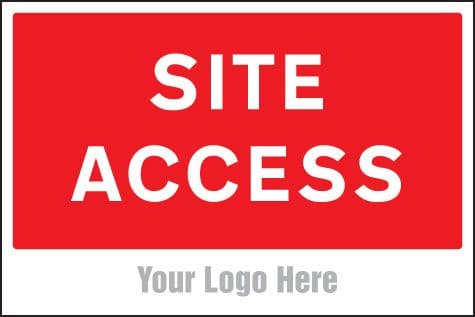 55747 Site access, site saver sign 600x400mm  (600x400mm) Safety Sign